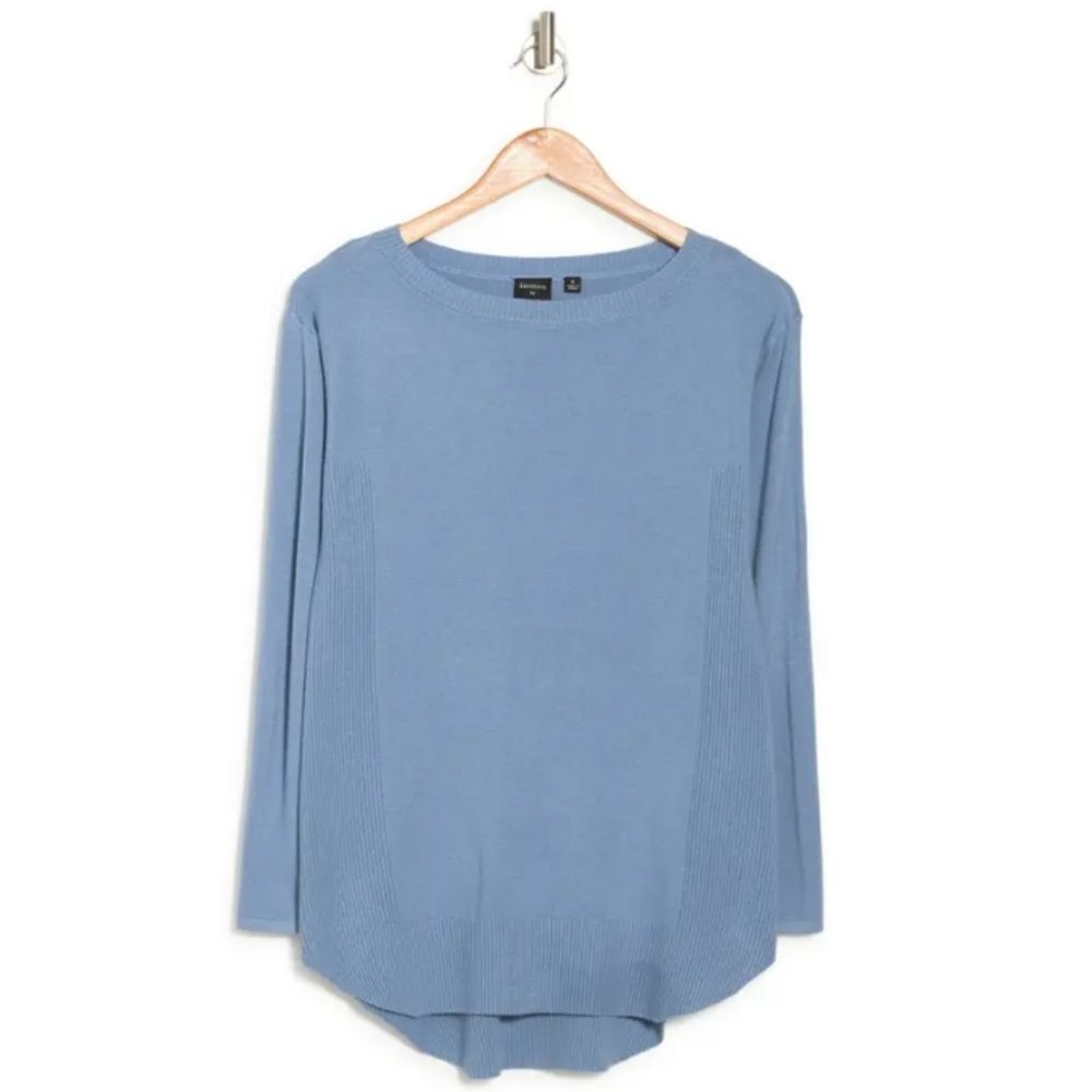 Cyrus Batwing Pull Over‎ Sweater- Light Blue